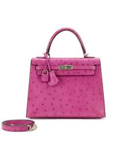 Hèrmes Rose Pourpre Ostrich Kelly