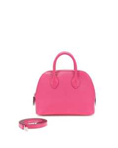 Hèrmes Rose Shocking Chevre Mysore Lindy