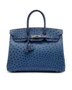 Hèrmes Bleu Roi Ostrich Birkin